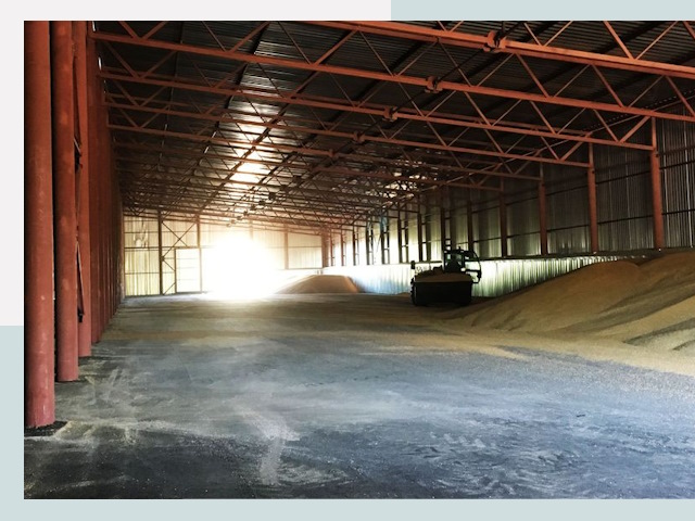 Строительство зернохранилищ в Коврове