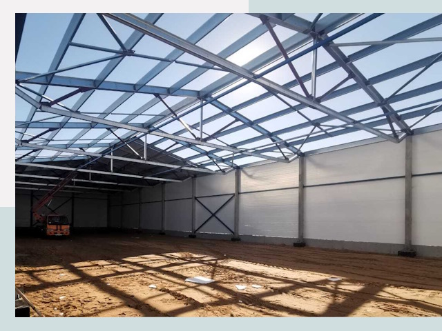 Строительство сенохранилищ в Коврове