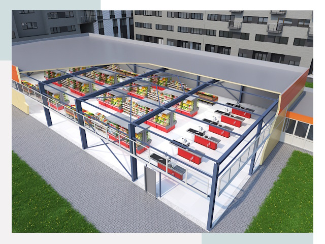 Строительство магазинов в Ковров от 614 руб. за м²