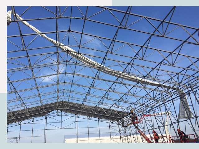 Шатровые ангары от 614 руб. в Коврове и Владимирской области