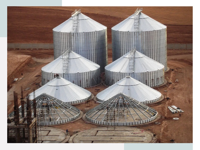 Строительство зерновых силосов в Коврове