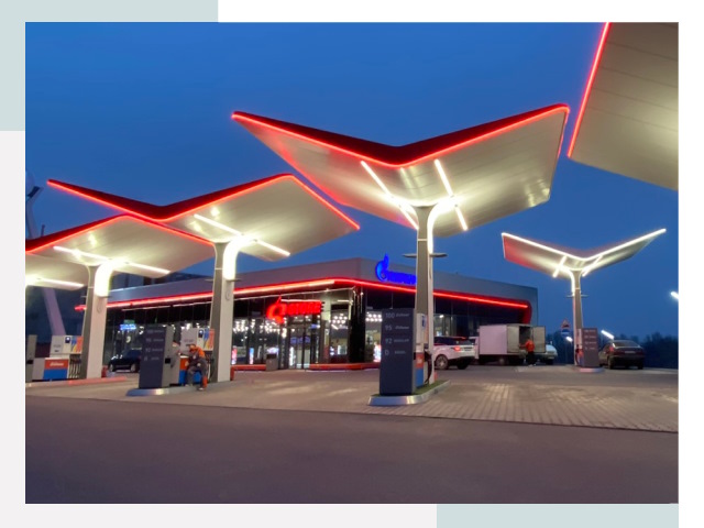 Навесы для АЗС в Коврове