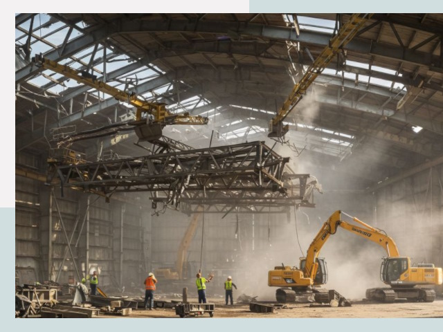 Демонтаж ангаров в Коврове от 614 руб. за м²