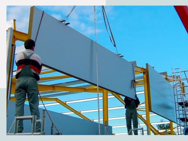 Монтаж сэндвич-панелей в Коврове от 614 руб.