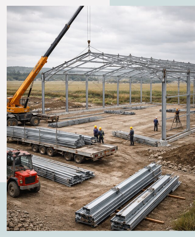 Строительство ангаров для сельхозтехники в Коврове под ключ